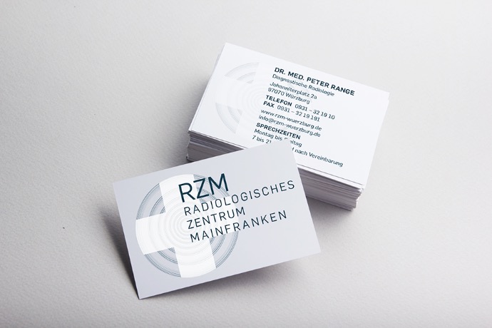 stack of rzm business cards