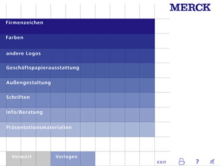 gif of the design guide for merck group